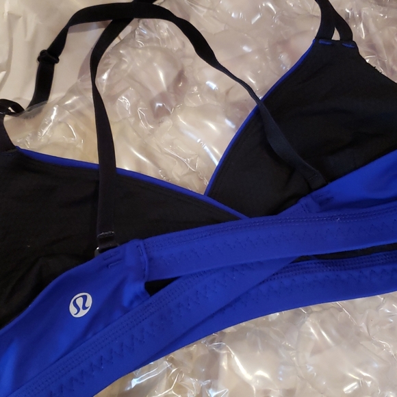 LULULEMON Blue It's Getting Hot in Here Bra sz 6 - Picture 12 of 15